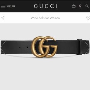 Gucci 2015 Re-Edition Wide Leather Belt